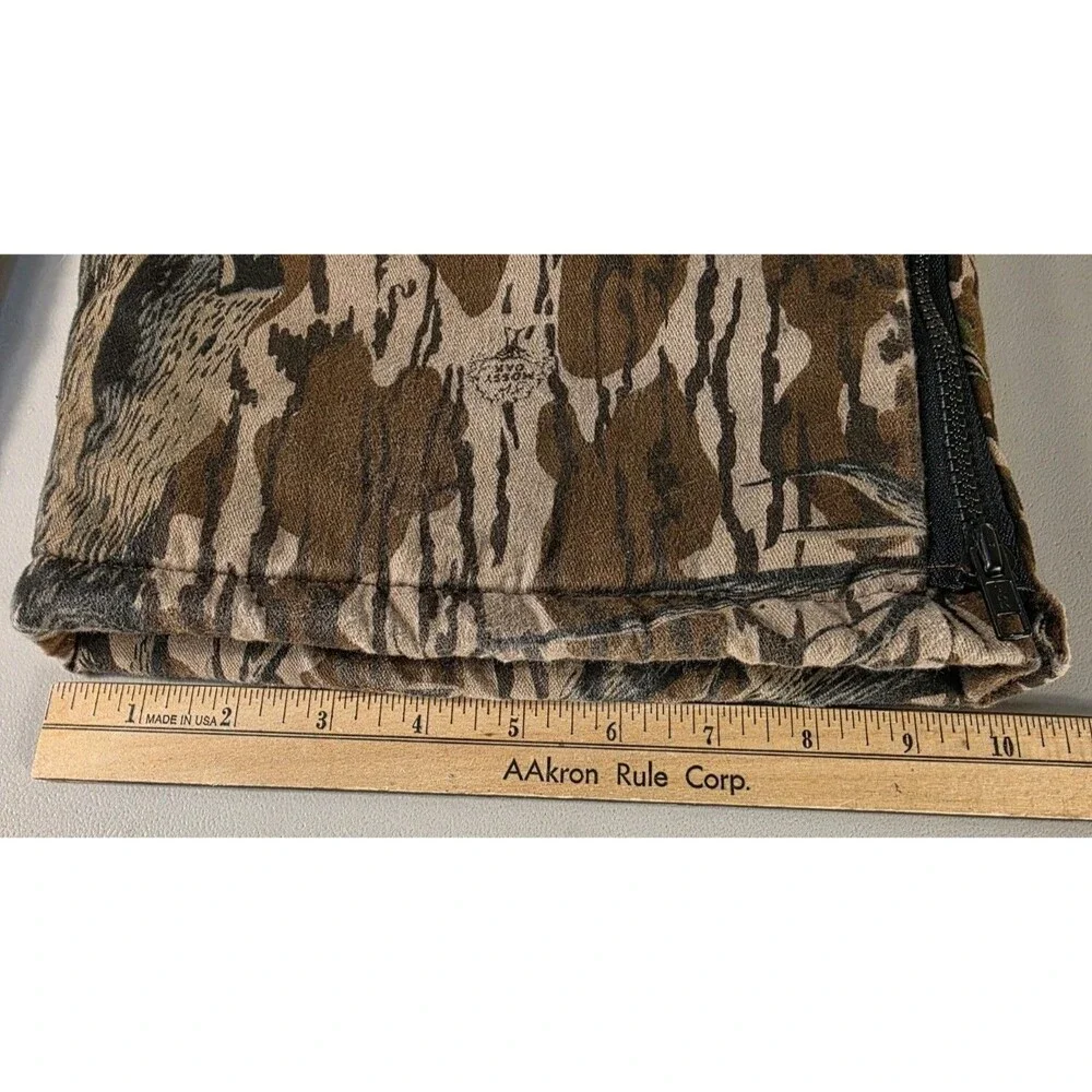 Vintage Mossy Oaks Overalls Mens XXL Brown Treestand Camo Bibs 0144 USA